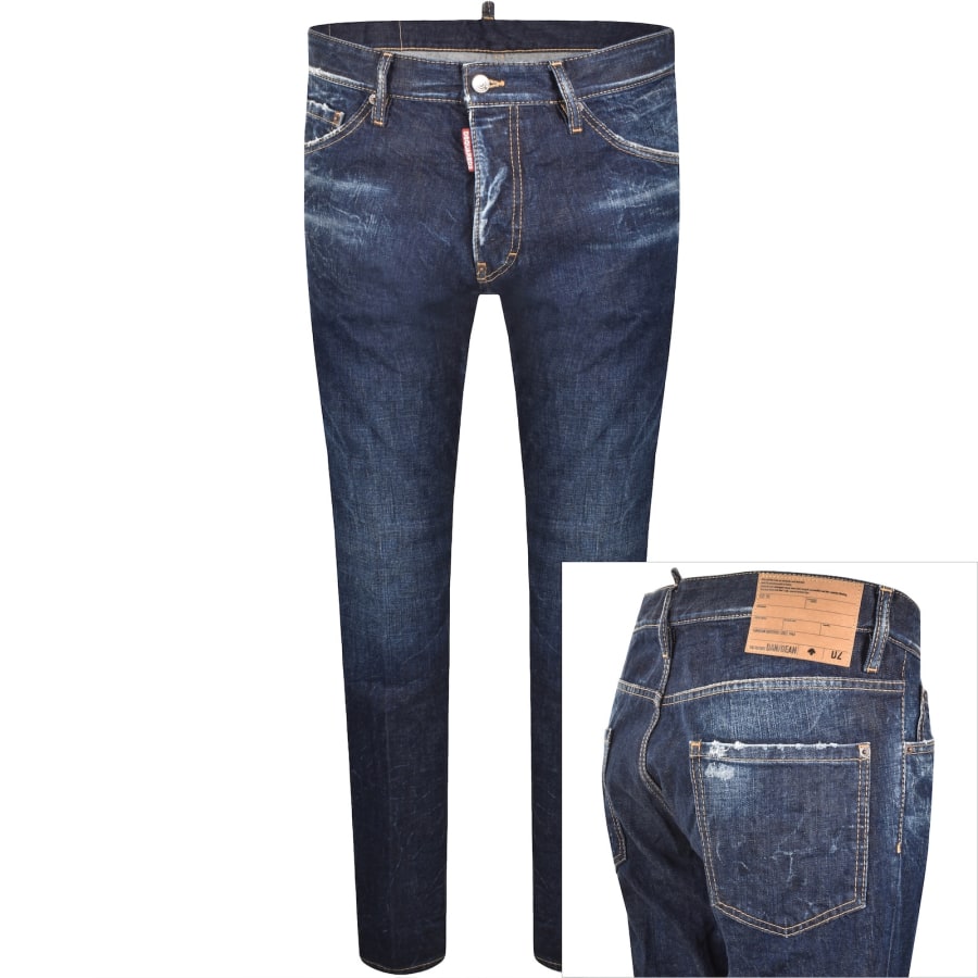 DSQUARED2 Cool Guy Slim Fit Jeans Dark Blue | Mainline Menswear us